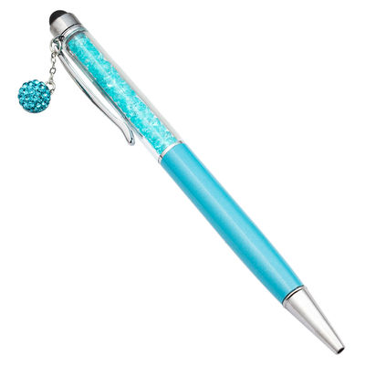 Cute Crystal Pen Diamond Ballpoint Pens Stationery Ballpen 2 In 1 Crystal Stylus Pen