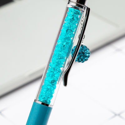 Cute Crystal Pen Diamond Ballpoint Pens Stationery Ballpen 2 In 1 Crystal Stylus Pen