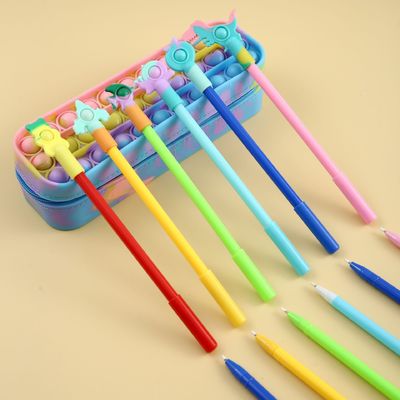 2021 Popping Silicone Rainbow Pen Push Bubble Fidget Toys with Heat Sensitive Ink