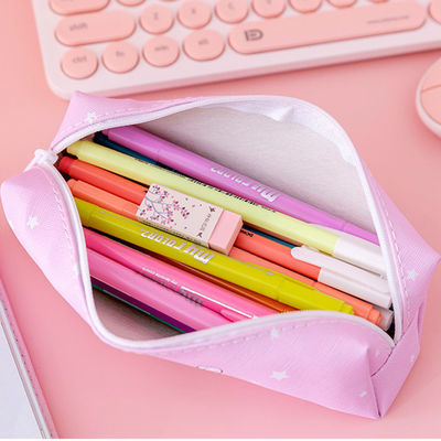 Cute School Pencil Case with Custom Design by Talented Artist and Zipper Closure