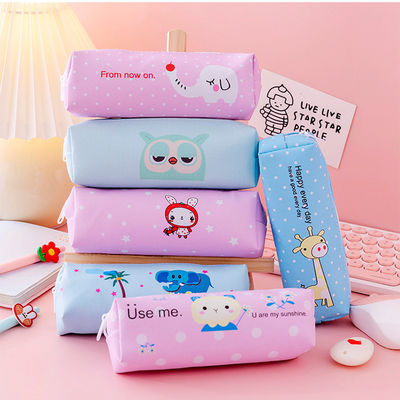 Cute School Pencil Case with Custom Design by Talented Artist and Zipper Closure