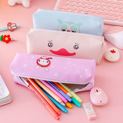 Cute School Pencil Case with Custom Design by Talented Artist and Zipper Closure