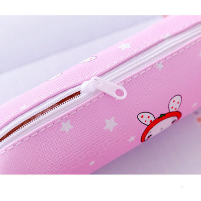 Cute School Pencil Case with Custom Design by Talented Artist and Zipper Closure