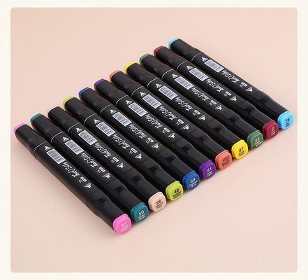 Dual Tip Permanent Fabric Brush Colored Acrylic Art Paint Marker Pens 12 24 30 36 48