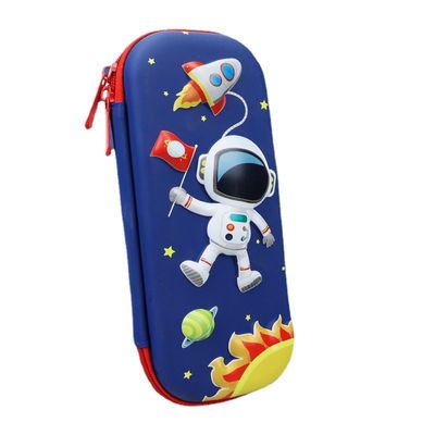 School Students' Waterproof Hard-shell Pencil Case with Zipper Closure and Large Capacity