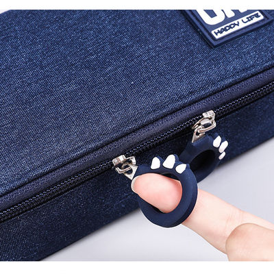 Multifunctional Storage Pencil Case Fashion Canvas Stationery Bag for Schools Offices