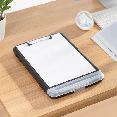 A4 Size Plastic Writing Board File Box with Elastic Closure Folder and Waterproof Clipboard