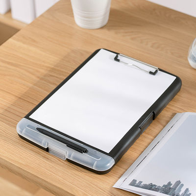 A4 Size Plastic Writing Board File Box with Elastic Closure Folder and Waterproof Clipboard