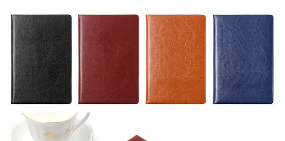 Customized Debossed Logo A5 Leather Notebook with Printed Design and 100 Inner Sheets