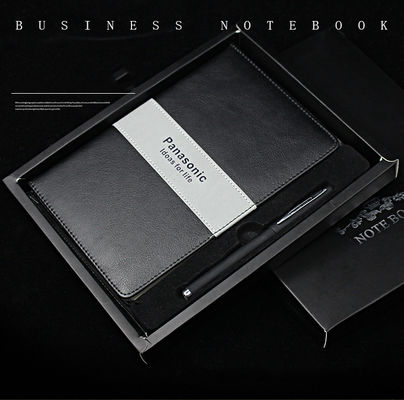 Customized Debossed Logo A5 Leather Notebook with Printed Design and 100 Inner Sheets