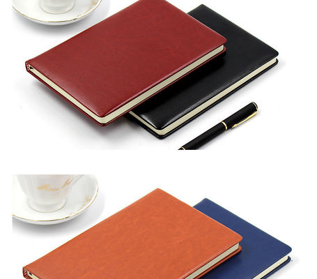 Customized Debossed Logo A5 Leather Notebook with Printed Design and 100 Inner Sheets