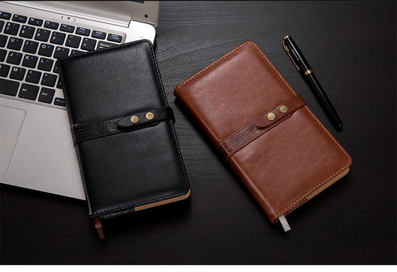 Custom Pu Leather Notebook With Company Logo For Business B5 / Customized Size