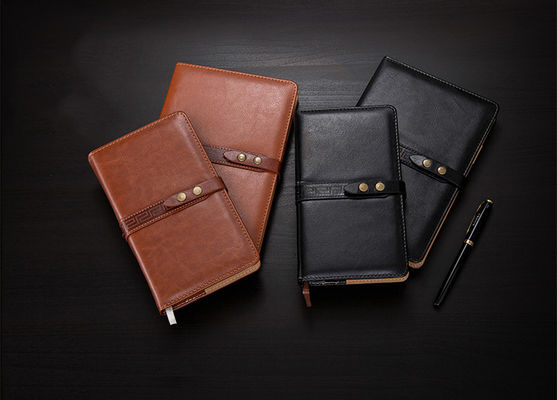 Custom Pu Leather Notebook With Company Logo For Business B5 / Customized Size